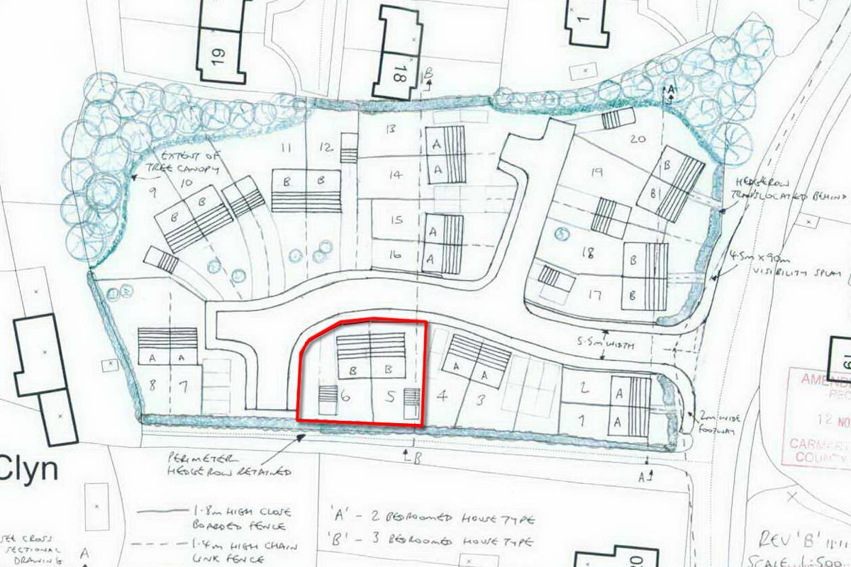 Auction Details Plot with Planning for 2 x 3 Bed Houses, Trimsaran