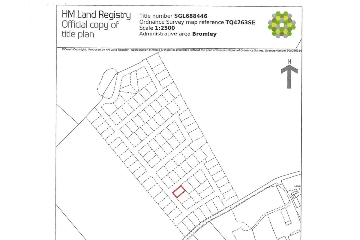 Auction Details Plot at Shire Lane, Keston, Bromley GUIDE PRICE £19,000