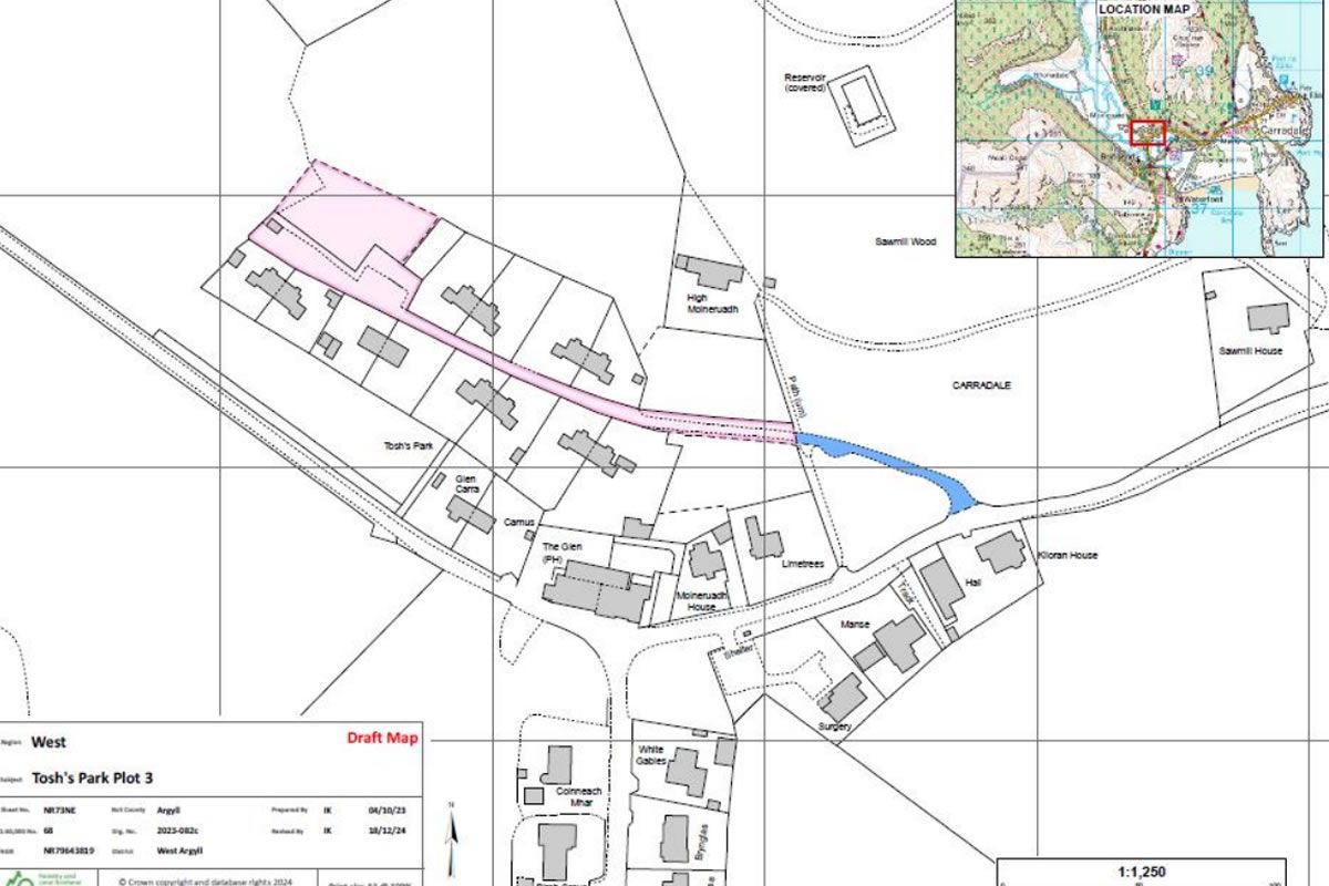 Plot 3, Toshs Park, Carradale, Campbeltown, PA28 6QN