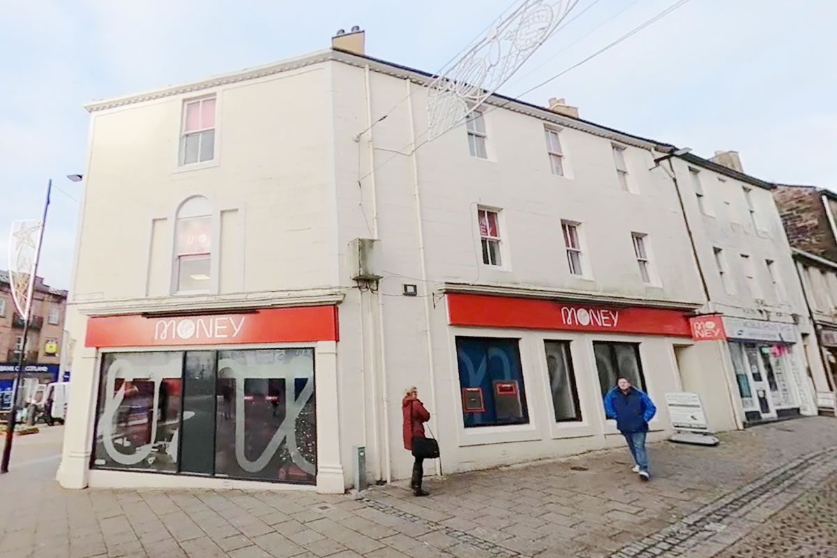 84-88 High St and 1-3 English St, Let Virgin Money Investment, Dumfries, DG1 2BJ