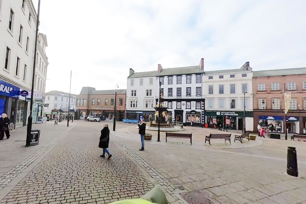 84-88 High St and 1-3 English St, Let Virgin Money Investment, Dumfries, DG1 2BJ