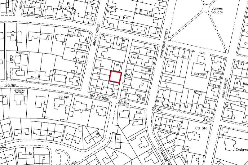 Auction Schedule Land to the rear of 26 James Street, Lossiemouth £