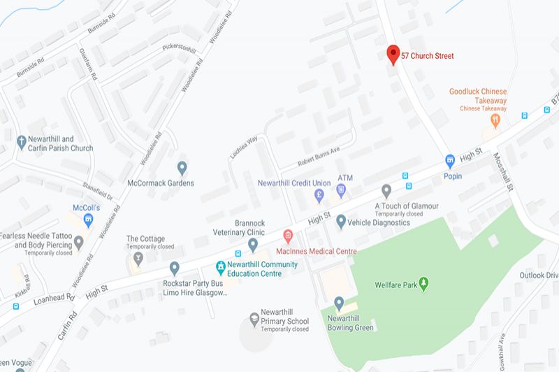 Church Street, Newarthill Semidetached villa with large grounds