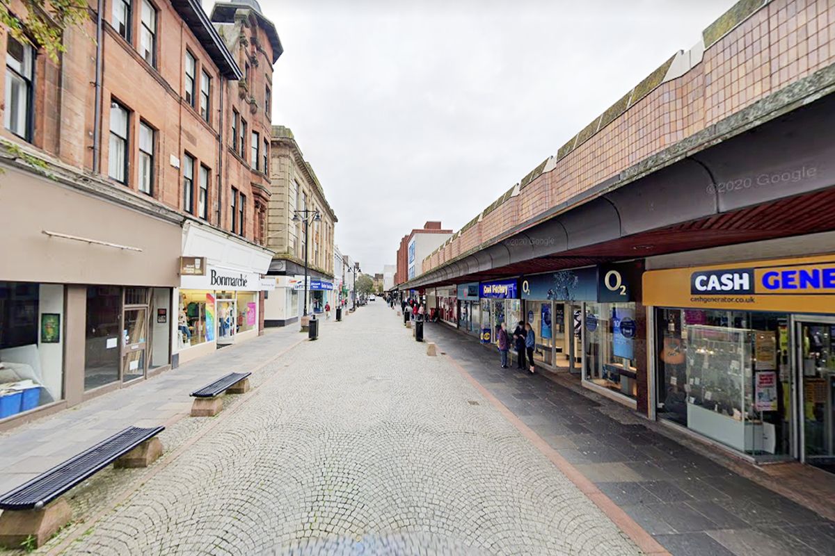 King Street, Kilmarnock PRIME TOWN CENTRE commercial unit within busy